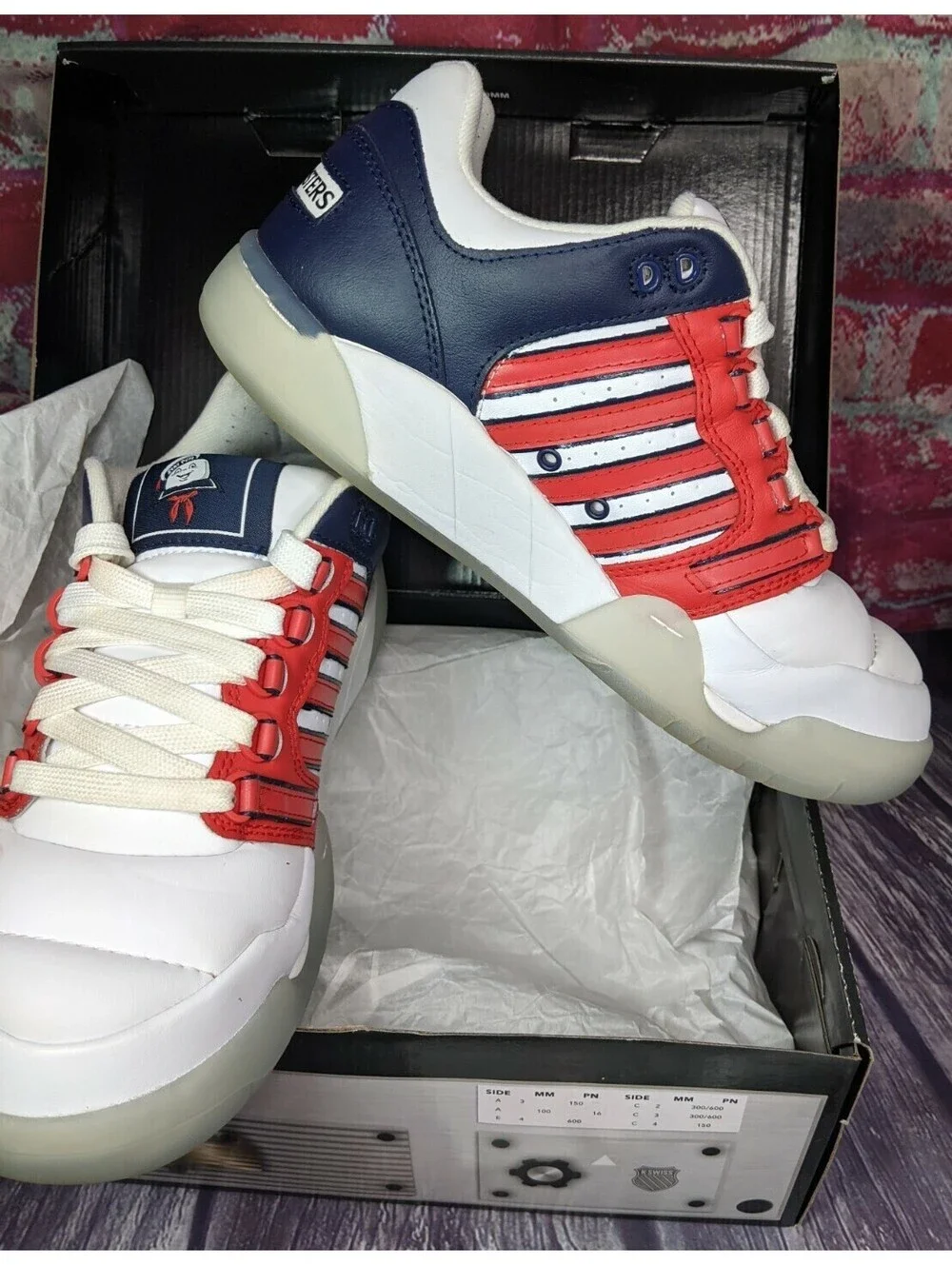 Ghostbusters 35th Limited Edition K-Swiss SI-18 Mr Stay Puft Shoes Mens 8.5 41.5